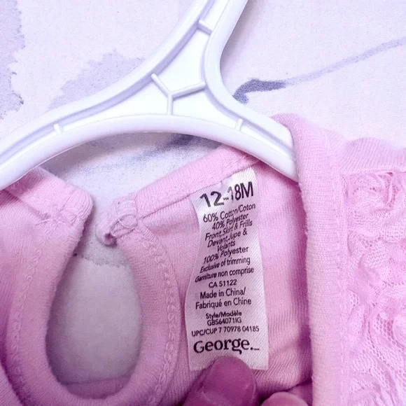 Pink Ruffled Baby Dress 💞 - Picture 3 of 3